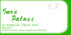 imre palosi business card